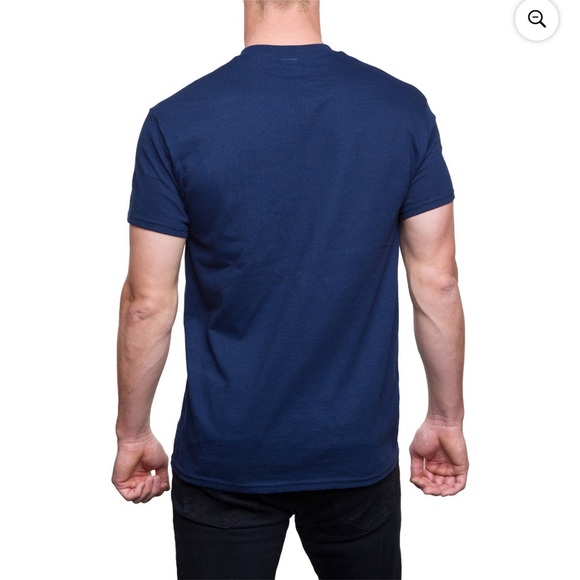 NWT Delta TACOCAT Spelled Backwards is TACOCAT Kitty Cat Navy Tee Size Medium - Picture 4 of 9